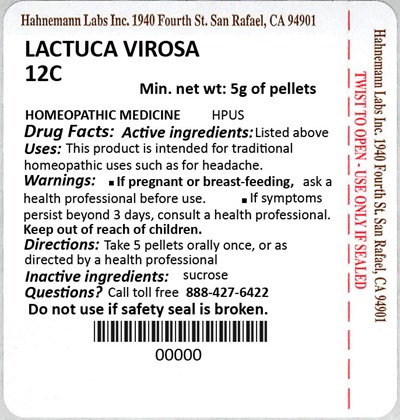 Lactuca Virosa 12C 5g - Lactuca Virosa 12C 5g